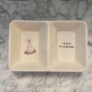 Rae Dunn I Believe in Celebrating Divided Dish